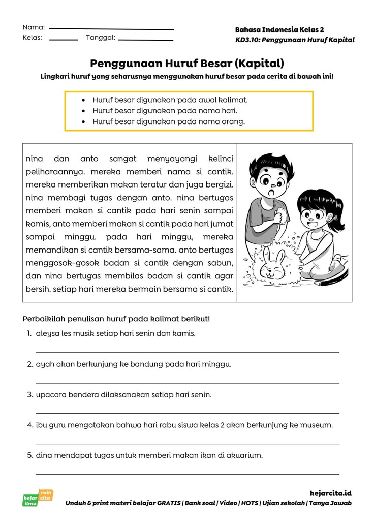 5 Contoh Cerita Singkat untuk Soal Bahasa Indonesia Anak Kelas 3 SD yang Wajib Tahu