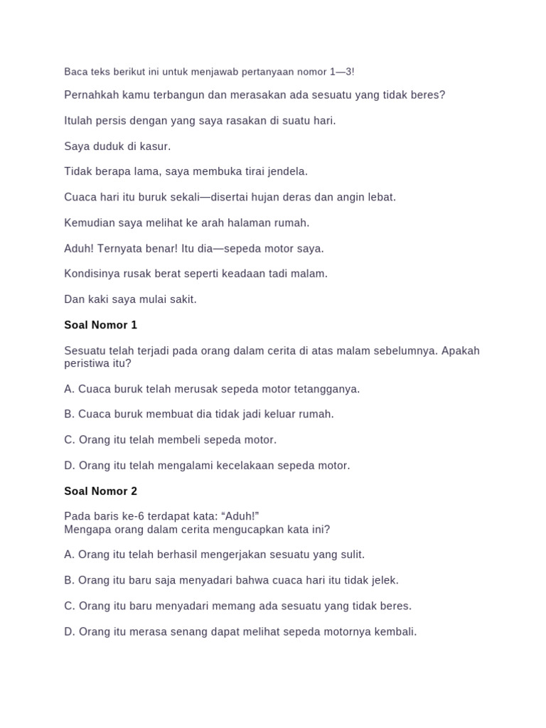 5 Contoh Soal Berita Kecelakaan untuk Kelas 3 SD yang Wajib Diketahui Guru dan Orang Tua