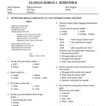 5 Rahasia Sukses Download Soal Bahasa Indonesia SD Kelas 3 Semester 1 untuk Nilai 100