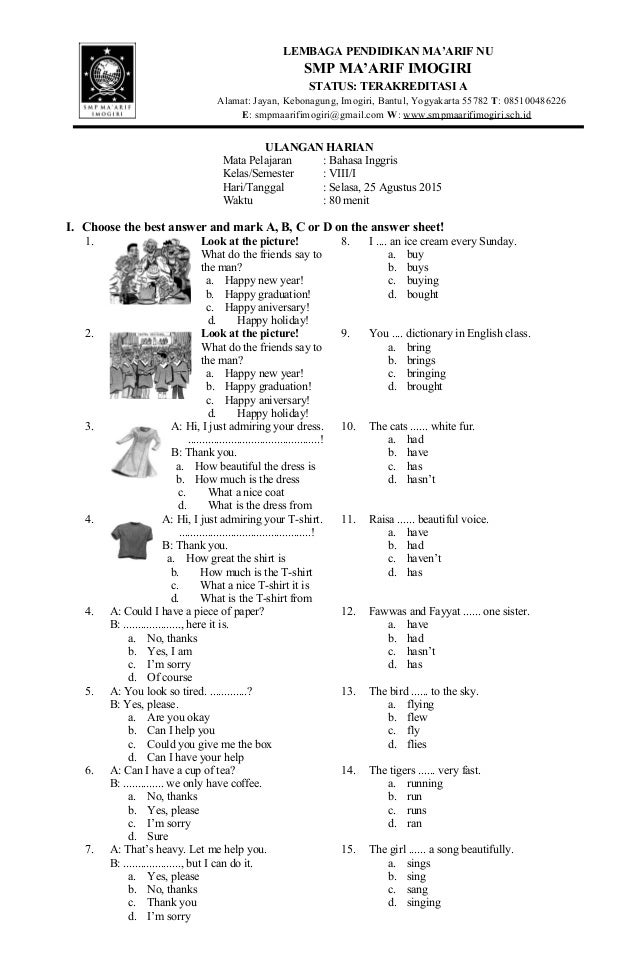 Wajib Tahu 3 Fakta Mengejutkan di Chapter 3 Soal Bahasa Inggris Kelas 8 yang Selama Ini Salah
