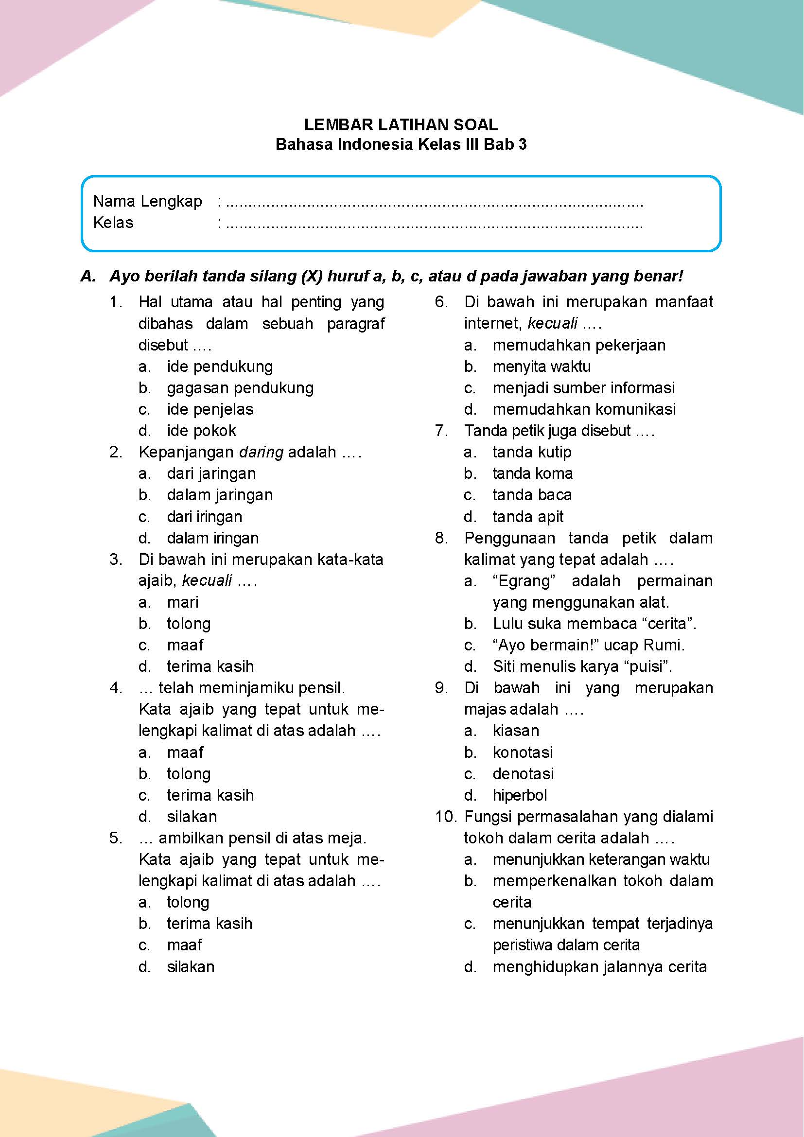 7 Cara Download Soal Bahasa Indonesia Kelas 3 SD Kurikulum 2026 yang Terbukti Efektif