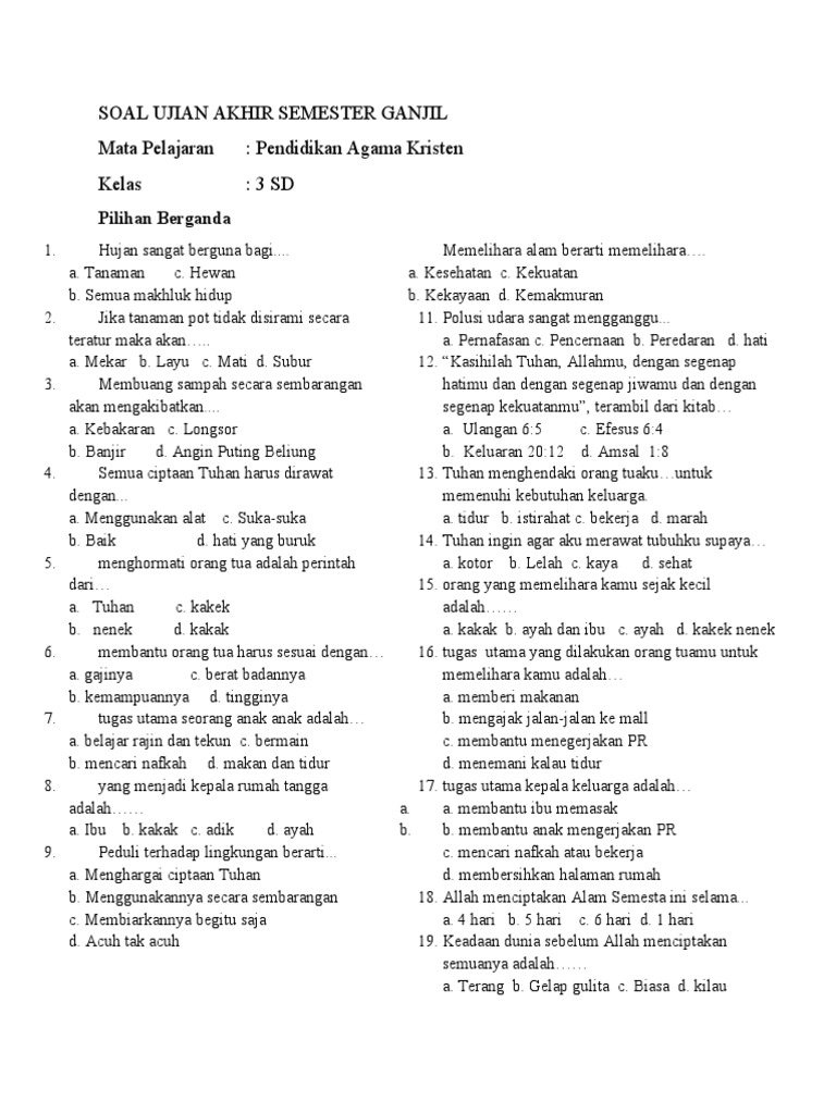 Download Soal Agama Semester 1 Kelas 3: 7 Lembar Kerja Siswa Siap Cetak yang Wajib Dimiliki Guru