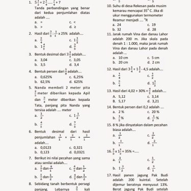 Inilah 40 Contoh Soal PAS Kelas 5 Tema 2 Lengkap dengan Kunci Jawaban yang Wajib Dipelajari Siswa Sebelum Ujian