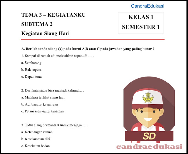 Terbukti! 5 contoh soal tematik kelas 1 tema 3 subtema 2 yang Bikin Anak Semangat Belajar