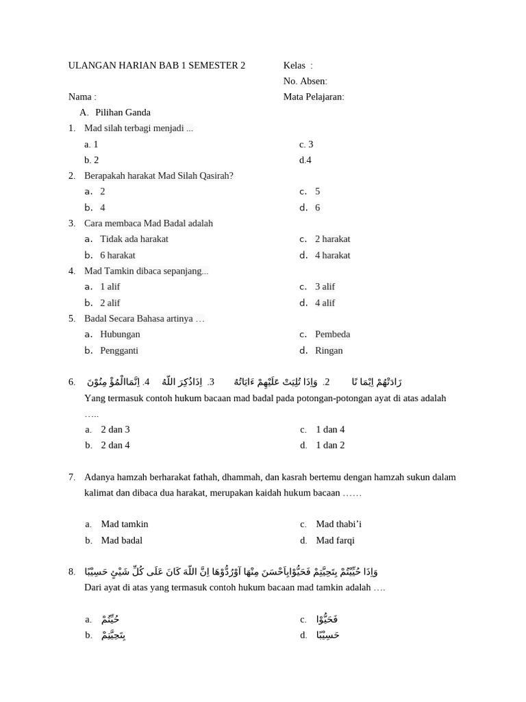 Ternyata Ini 7 Contoh Soal Ulangan Harian Kelas 8 Semester 2 Bab 1 yang Wajib Kamu Kuasai Sebelum Terlambat