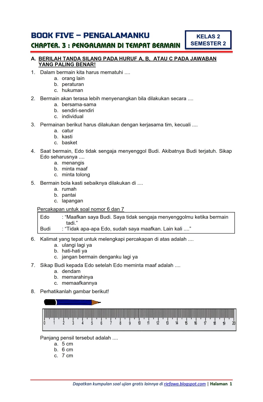Ternyata Ini Dia Contoh Soal Ujian Tema 5 Kelas 2 SD yang Sering Muncul dan Wajib Dikuasai Siswa