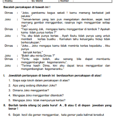 Ternyata Ini Rahasia Nilai Bagus: Download Soal Bahasa Indonesia K13 Kelas 3 Tema 1 yang Wajib Dicoba