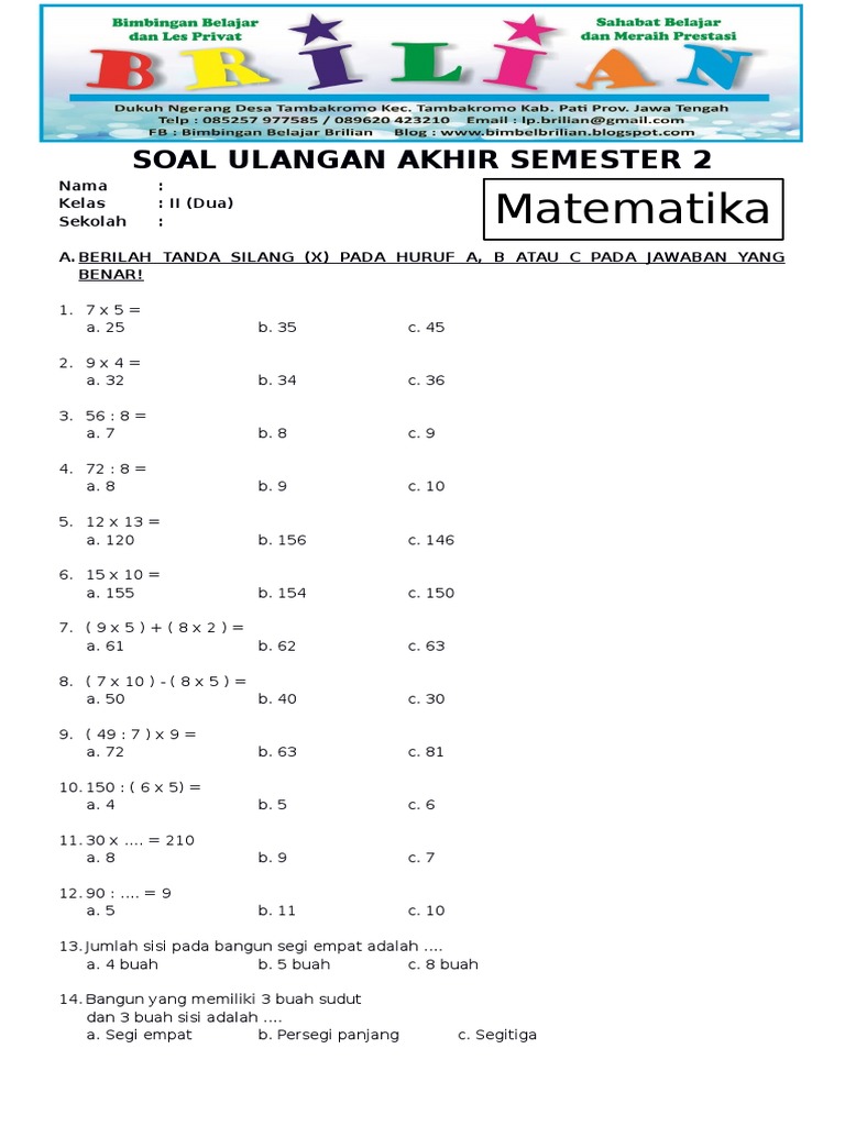 Terungkap Contoh Soal Ujian untuk Kelas 2 SD yang Sering Salah, 5 Tips PTS Bahasa 2026