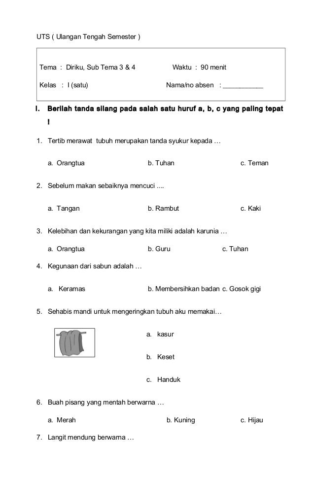 Terbukti 7 contoh soal tematik kelas 1 sd tema 1 subtema 3 yang Bikin Anak Mudah Paham